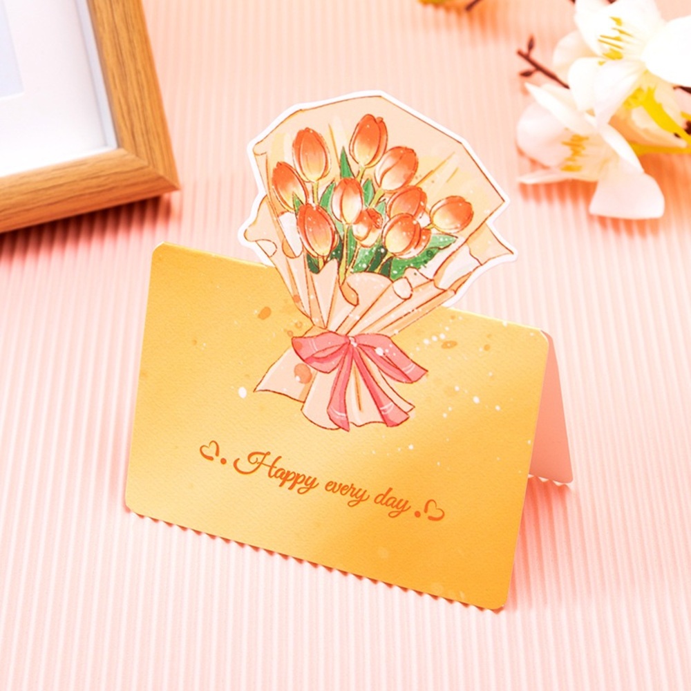 Floral Harmony - Tulip - Greeting Card (9.8 x 8.5 cm)